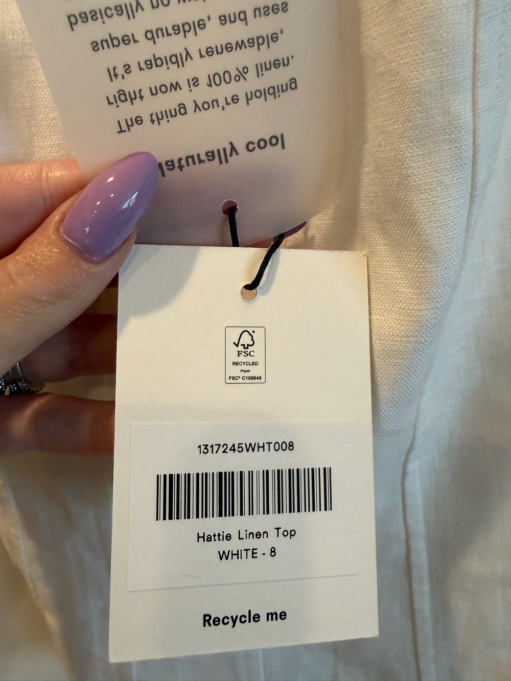 Reformation Hattie Linen Top - Picture 5 of 5